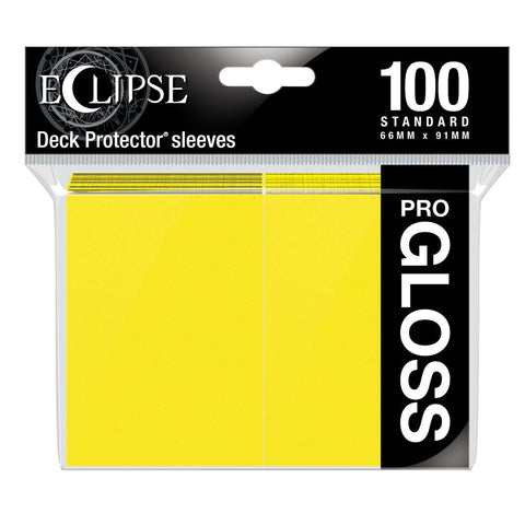 Eclipse Gloss Standard Sleeves 100 Pack Lemon Yellow-0