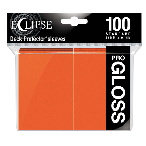 Eclipse Gloss Standard Sleeves 100 Pack Pumpkin Orange-0