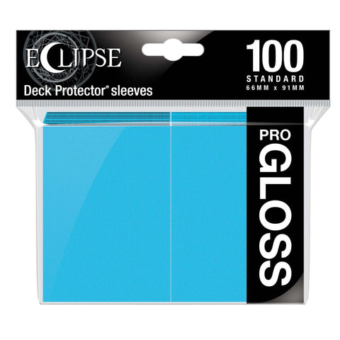 Eclipse Gloss Standard Sleeves 100 Pack Sky Blue-0