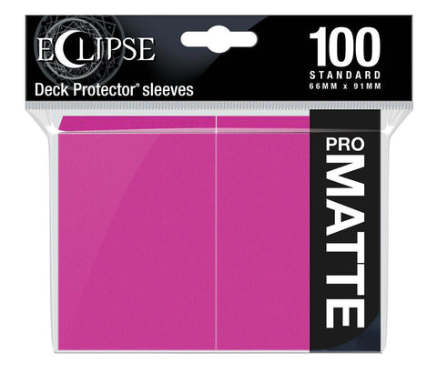 Eclipse Matte Standard Sleeves 100 Pack Hot Pink-0