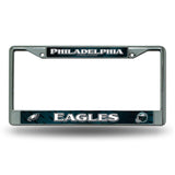 Philadelphia Eagles License Plate Frame Chrome Printed Insert-0
