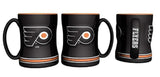 Philadelphia Flyers Coffee Mug 14oz Sculpted Relief Team Color-0