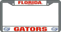 Florida Gators License Plate Frame Chrome