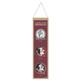 Florida State Seminoles Banner Wool 8x32 Heritage Evolution Design-0