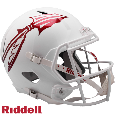 Florida State Seminoles Helmet Riddell Replica Full Size Speed Style White-0