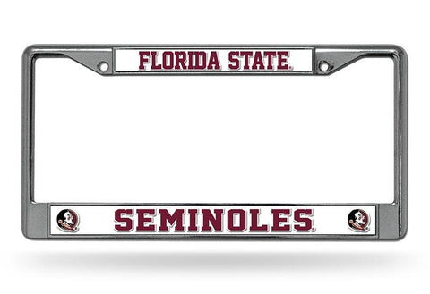 Florida State Seminoles License Plate Frame Chrome - Team Fan Cave