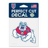 Fresno State Bulldogs Decal 4x4 Perfect Cut Color