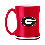 Georgia Bulldogs Coffee Mug 14oz Sculpted Relief Team Color-0