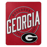 Georgia Bulldogs Blanket 50x60 Fleece Campaign Design