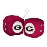 Georgia Bulldogs Fuzzy Dice-0