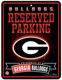 Georgia Bulldogs Sign Metal Parking