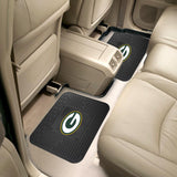 Green Bay Packers Car Mat Heavy Duty Vinyl Rear Seat 2 Pack