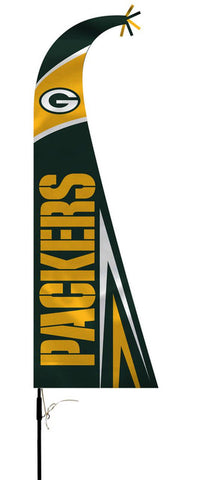 Green Bay Packers Flag Premium Feather Style CO - Team Fan Cave