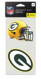 Green Bay Packers Set of 2 Die Cut Decals - Team Fan Cave