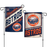 Houston Astros Flag 12x18 Garden Style 2 Sided Cooperstown-0