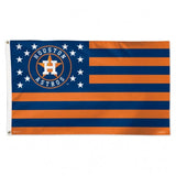 Houston Astros Flag 3x5 Deluxe Style Stars and Stripes Design-0