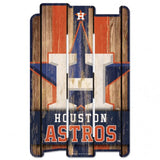 Houston Astros Sign 11x17 Wood Fence Style-0