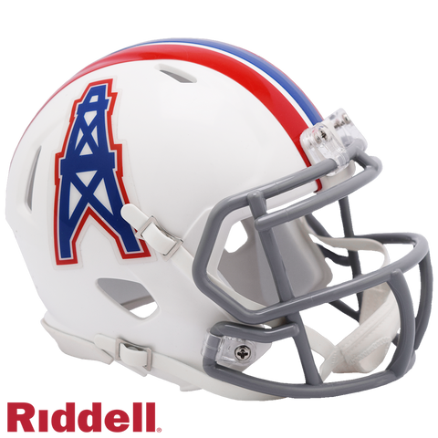 Houston Oilers Helmet Riddell Replica Mini Speed Style 1975-1980 T/B-0