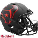 Houston Texans Helmet Riddell Replica Full Size Speed Style Eclipse Alternate Special Order-0