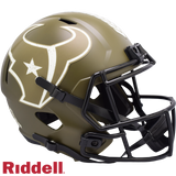 Houston Texans Helmet Riddell Replica Full Size Speed Style Salute To Service-0