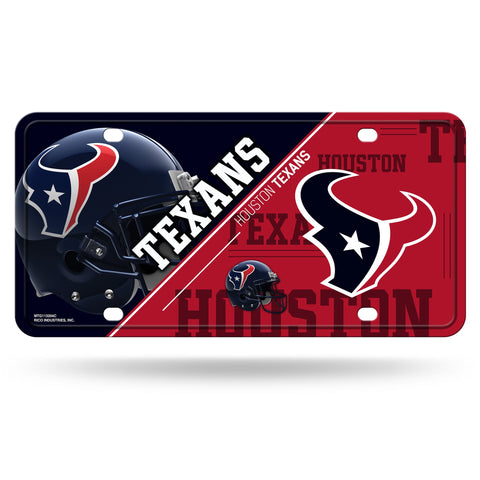 Houston Texans License Plate Metal - Team Fan Cave