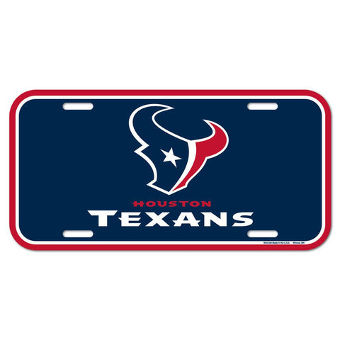 Houston Texans License Plate - Team Fan Cave