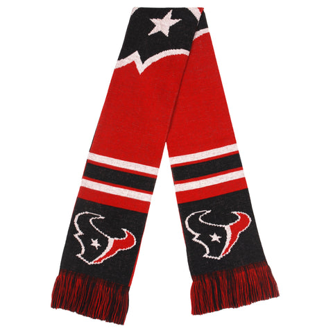 Houston Texans Scarf Colorblock Big Logo Design - Team Fan Cave