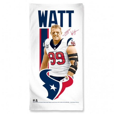 Houston Texans Towel 30x60 Beach Style JJ Watt Design-0