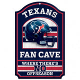 Houston Texans Wood Sign - 11"x17" Fan Cave Design-0