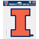 Illinois Fighting Illini Decal 8x8 Die Cut Color - Team Fan Cave