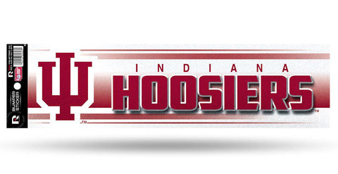 Indiana Hoosiers Decal Bumper Sticker Glitter - Team Fan Cave