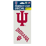 Indiana Hoosiers Set of 2 Die Cut Decals