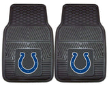 Indianapolis Colts Car Mats Heavy Duty 2 Piece Vinyl