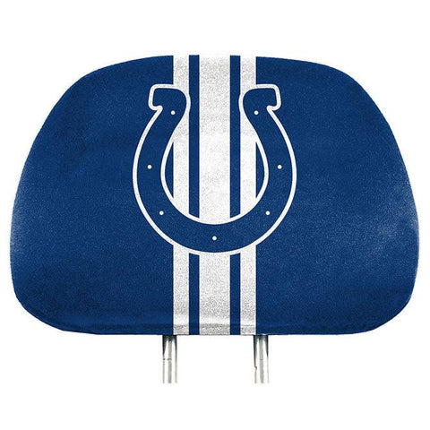 Indianapolis Colts Headrest Covers Full Printed Style - Special Order - Team Fan Cave