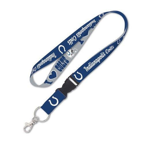 Indianapolis Colts Lanyard with Detachable Buckle I Love Colts Design Special Order - Team Fan Cave