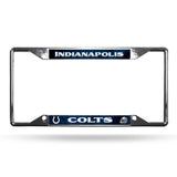 Indianapolis Colts License Plate Frame Chrome EZ View - Team Fan Cave