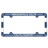 Indianapolis Colts License Plate Frame Plastic Full Color Style