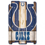 Indianapolis Colts Sign 11x17 Wood Fence Style-0