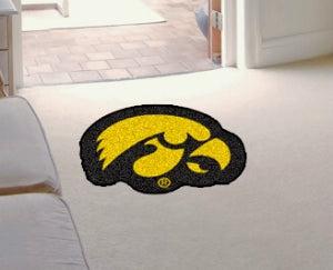 Iowa Hawkeyes Area Rug - Mascot Style - Special Order - Team Fan Cave