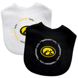 Iowa Hawkeyes Baby Bib 2 Pack-0