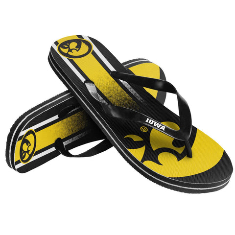 Iowa Hawkeyes Flip Flop Unisex Gradient Big Logo - (1 Pair) - L-0