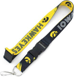 Iowa Hawkeyes Lanyard Breakaway Style Crossfire Design-0