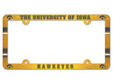 Iowa Hawkeyes License Plate Frame - Full Color-0