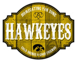 Iowa Hawkeyes Sign Wood 12 Inch Homegating Tavern