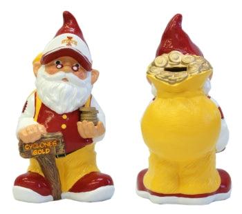 Iowa State Cyclones Garden Gnome - 10" Bank - Team Fan Cave