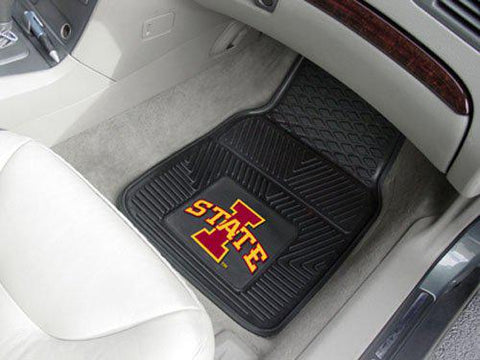 Iowa State Cyclones Heavy Duty 2-Piece Vinyl Car Mats - Team Fan Cave