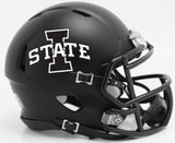 Iowa State Cyclones Helmet Riddell Replica Mini Speed Style Satin Black-0