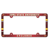 Iowa State Cyclones License Plate Frame - Full Color