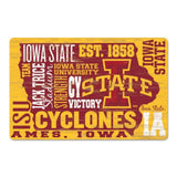 Iowa State Cyclones Sign 11x17 Wood Wordage Design-0