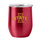 Iowa State Cyclones Travel Tumbler 16oz Stainless Steel Curved-0